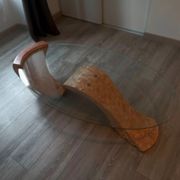 Designer coffee table in the style of Willy Rizzo / Roche Bobois.