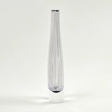 Large Mid-Century Scandinavian Striped Glass Vase by Vicke Lindstrand for Kosta, Sweden, 1950s