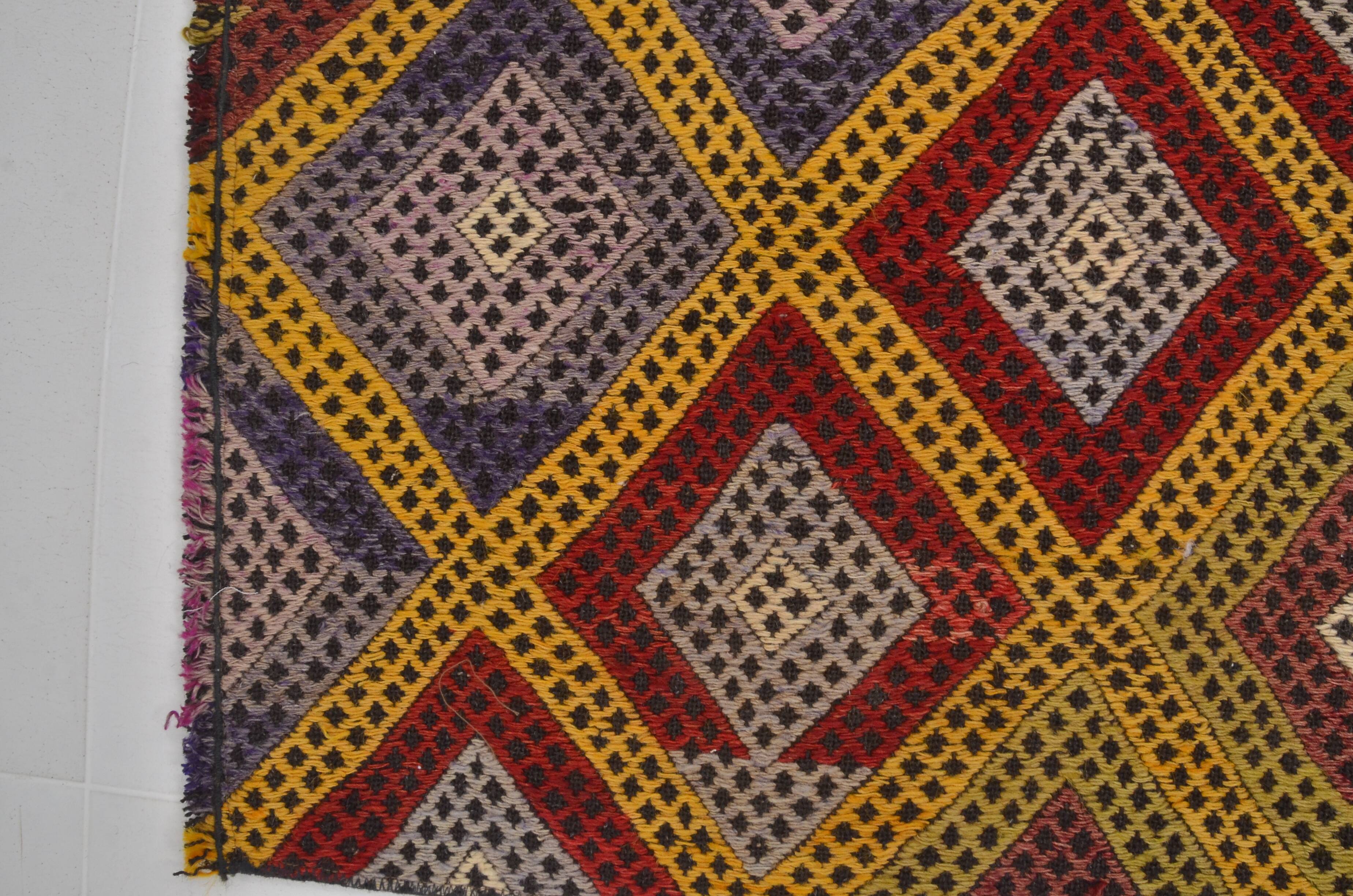 Oushak Geometric Vintage Small Rug sku 3850