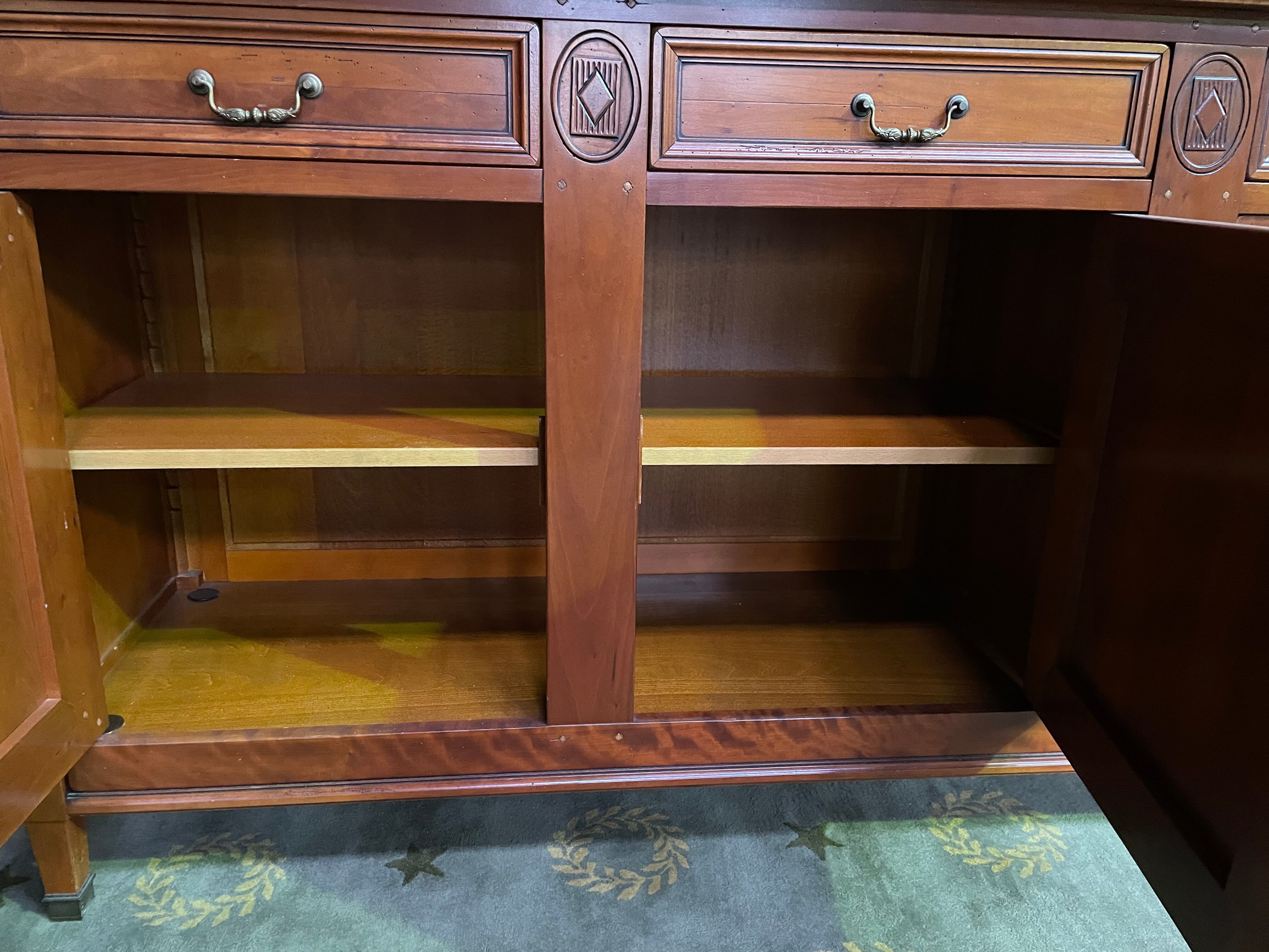 Louis xvi style enfilade signed grange