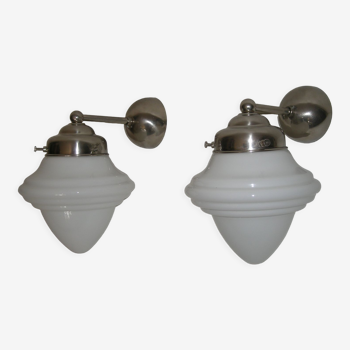 Pair of gland wall lamps