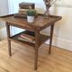 Antique coffee table with 2 tiers
