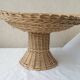 Wicker bowl on foot