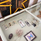 Display case with double glass