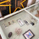 Display case with double glass