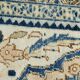 Large Navy Blue Antique Persian Rug, 293x391Cm