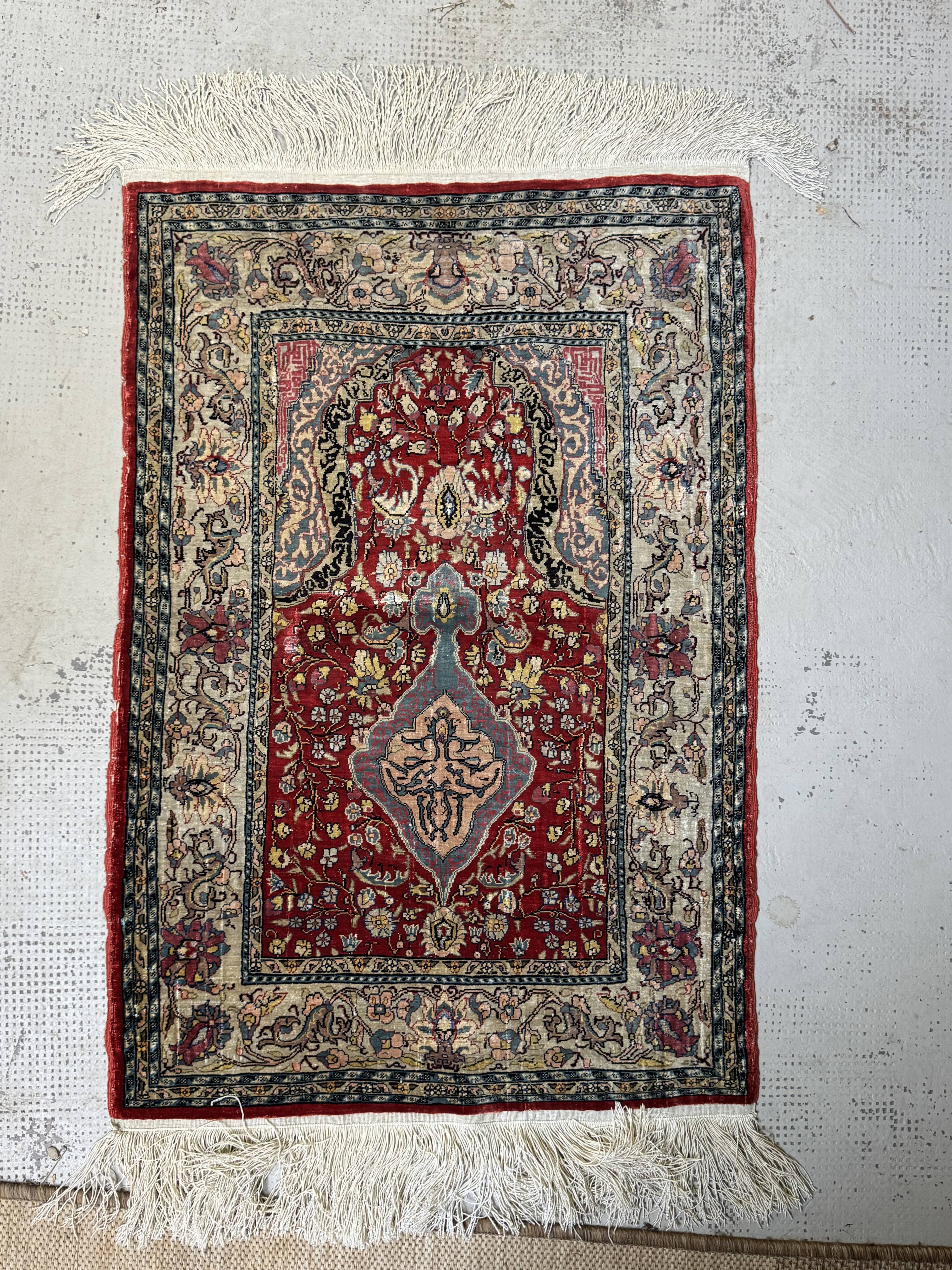 Tapis Hereke en soie