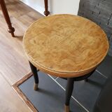 Authentic curved wooden thonet stool pattern flowers