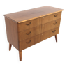 Scandinavian mahogany chest of drawers, Sweden, 1950