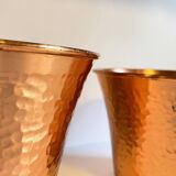 HAMMERED COPPER CACHE-POTS 1960s