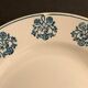 9 flat plates in old earthenware, Sarreguemines and Digoin, model René