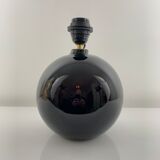 Black opaline ball lamp foot
