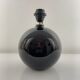 Black opaline ball lamp foot