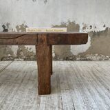 Brutalist workbench solid cherry coffee table