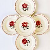 Assiettes à dessert, modèle Germaine, Badonviller