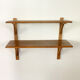 Double étagère vintage en bois