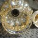 Vintage Amber Glass Bubble Suspension 70s