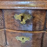 Classical Dutch Oak Display Cabinet With 2 Drawers, 2nd Half Of The 18th Century