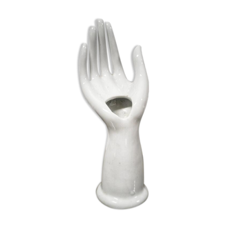 Hand baguier soliflore in ceramic