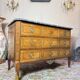 Commode en marqueterie d’époque transition xviii eme siècle