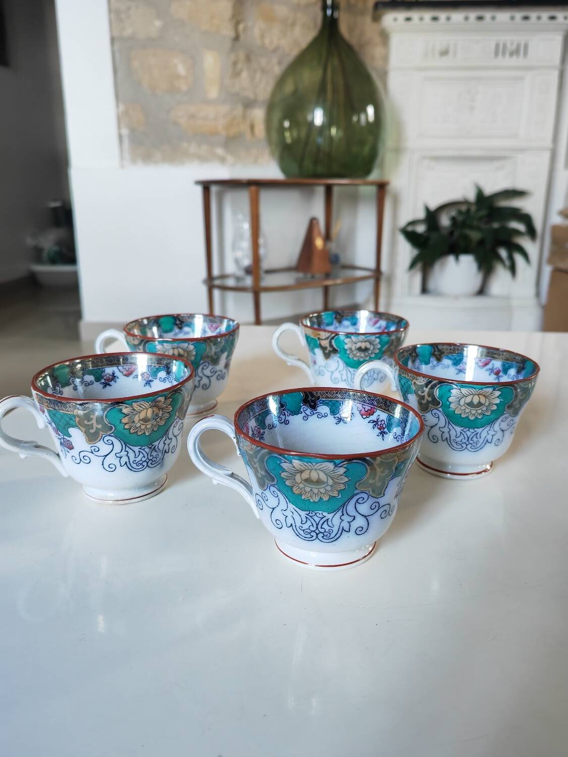 5 Canton Boch Frères cups