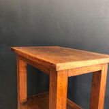 50s oak fifth wheel console