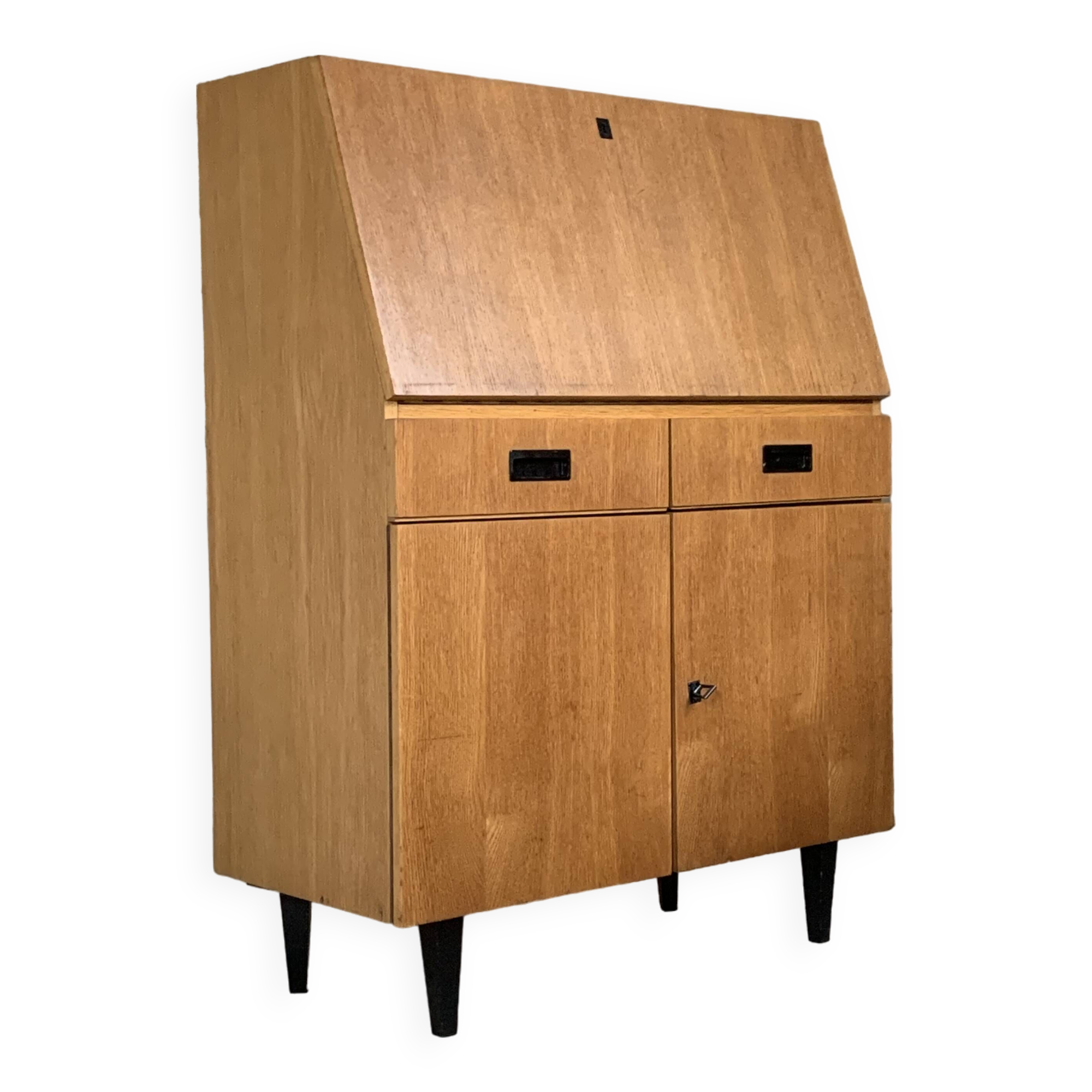 Vintage oak secretary desk