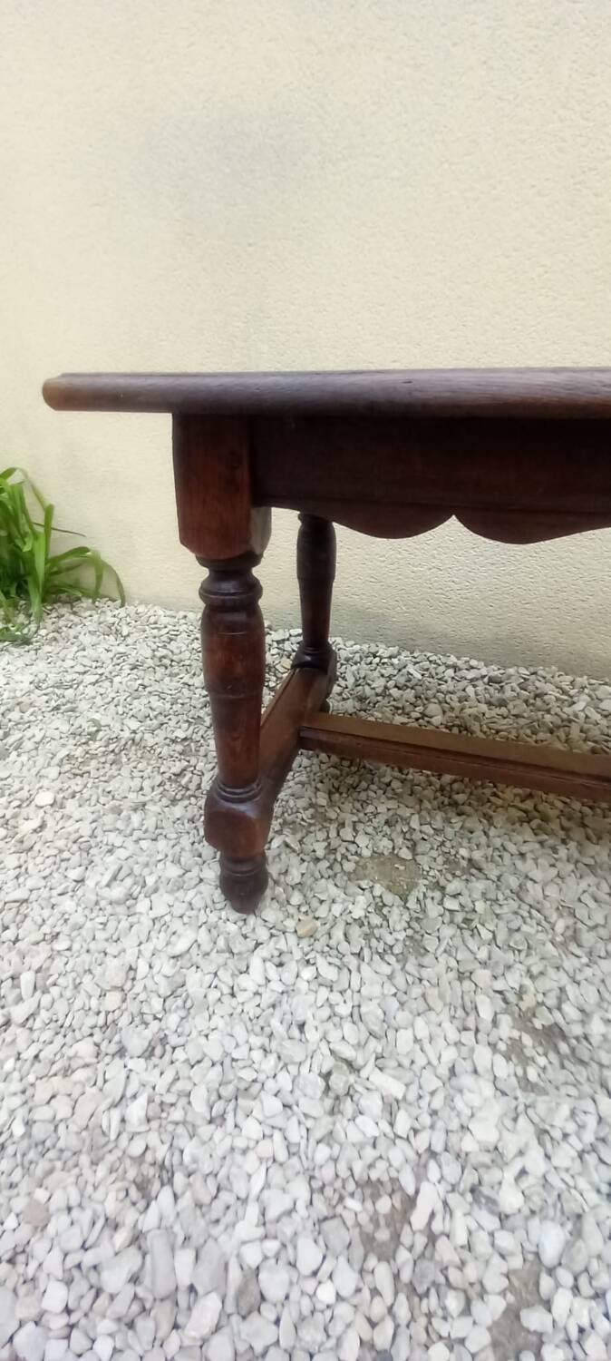 19th century oak coffee table