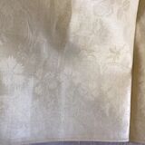Set of 6 towels in ivory cotton damask