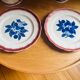 Paire d'assiettes cerises Badonvillers