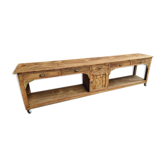 Antique counter sideboard long side table 320 cm