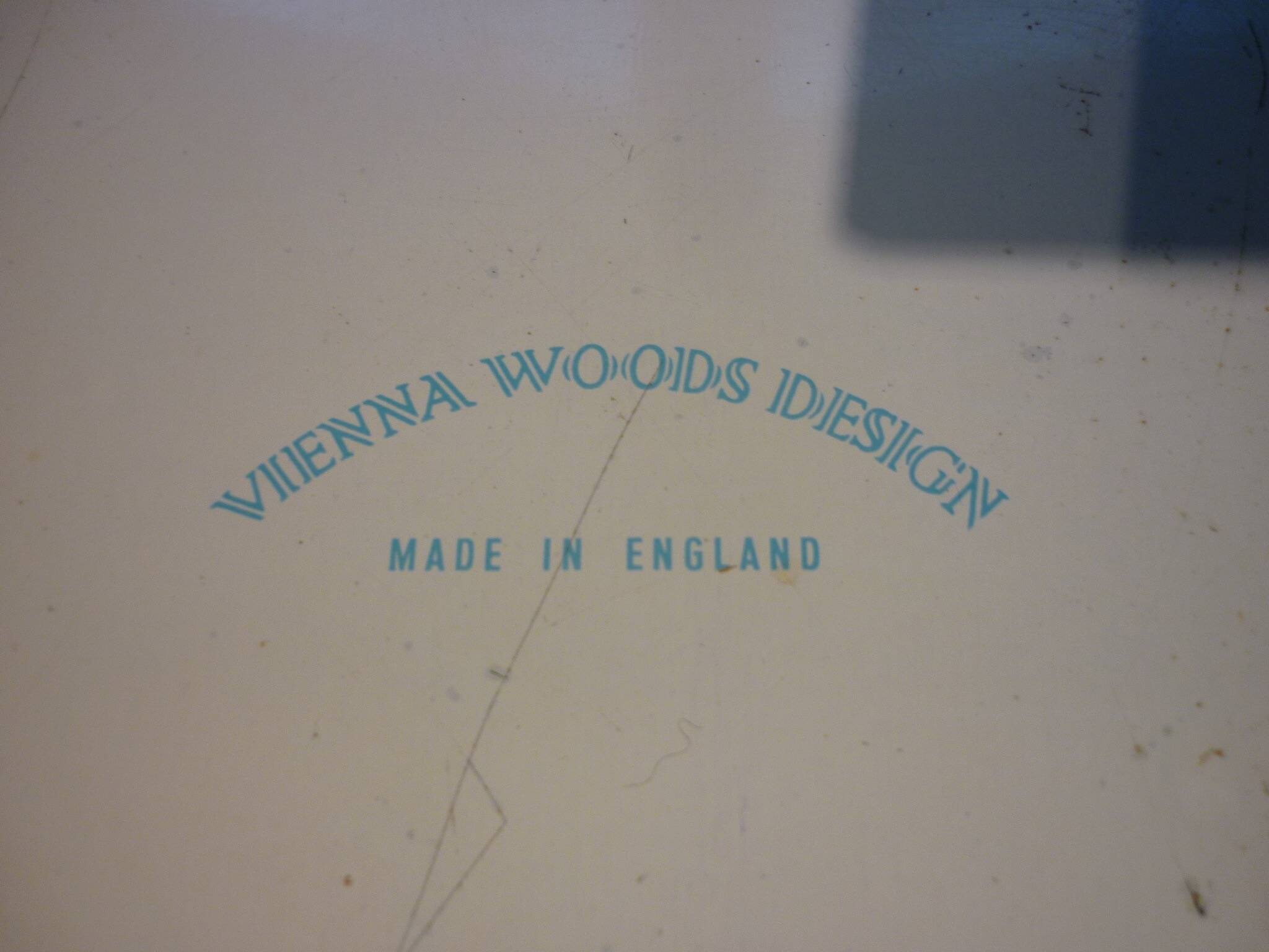 Blue cashmere round tray on white background.