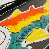 Xl plate niderviller earthenware factory france vintage