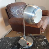 Eye ball lamp, 1970, aluminum