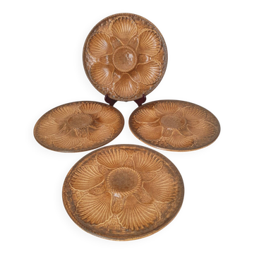Longchamp / Oyster plates, shellfish, belons, seafood, c