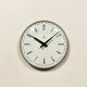 Grey Industrial Factory Wall Clock from Siemens, 1970s