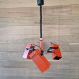 Lampe triple spot rétro montée et descente