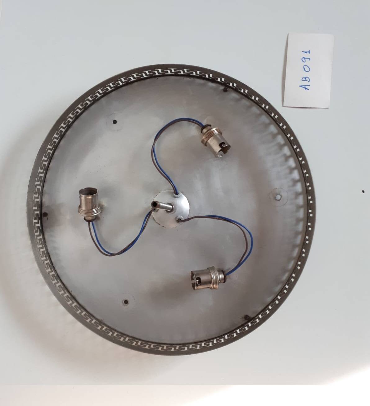 Large and magnificent Lucien Gau ceiling light -35cm