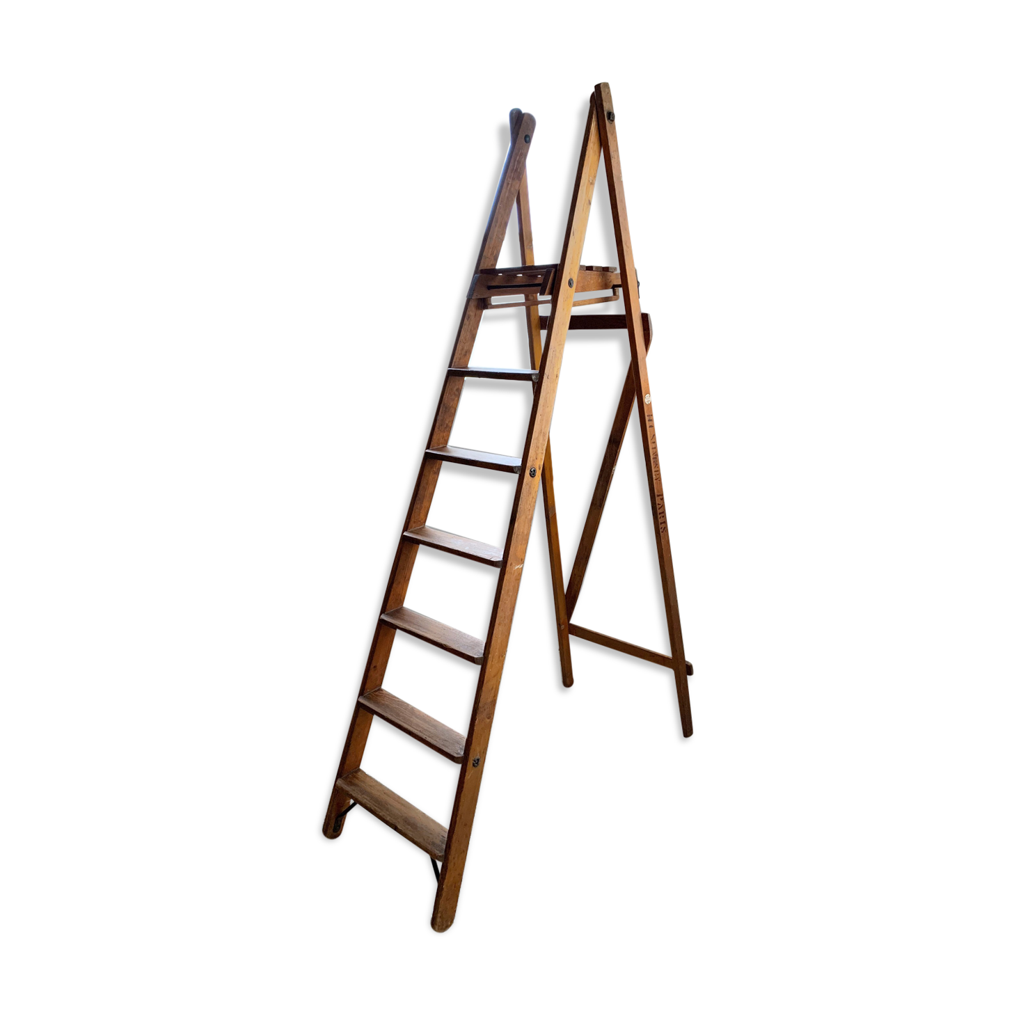 Former Slingsby wood workshop stepladder - 7 steps - english
