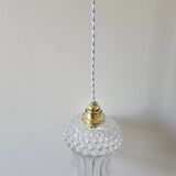 Vintage glass globe pendant light