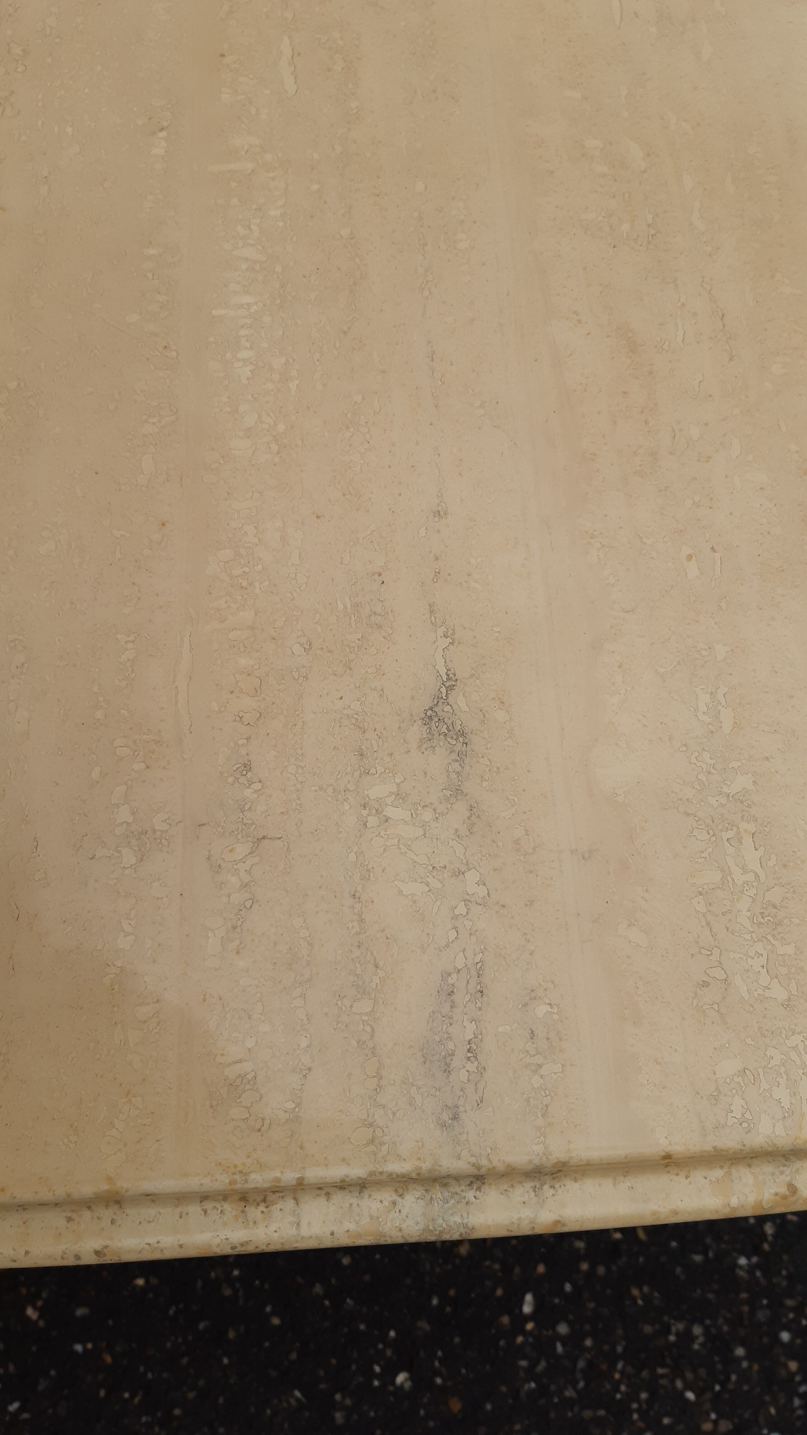 Travertine coffee table 80s