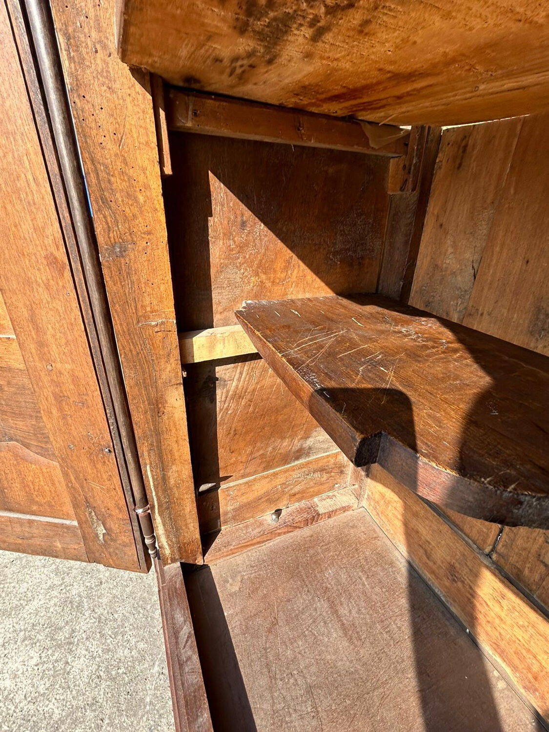 Antique wardrobe Louis XV style walnut