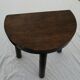 Tabouret en bois demi lune