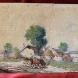 Small painting from the end of the 19th century