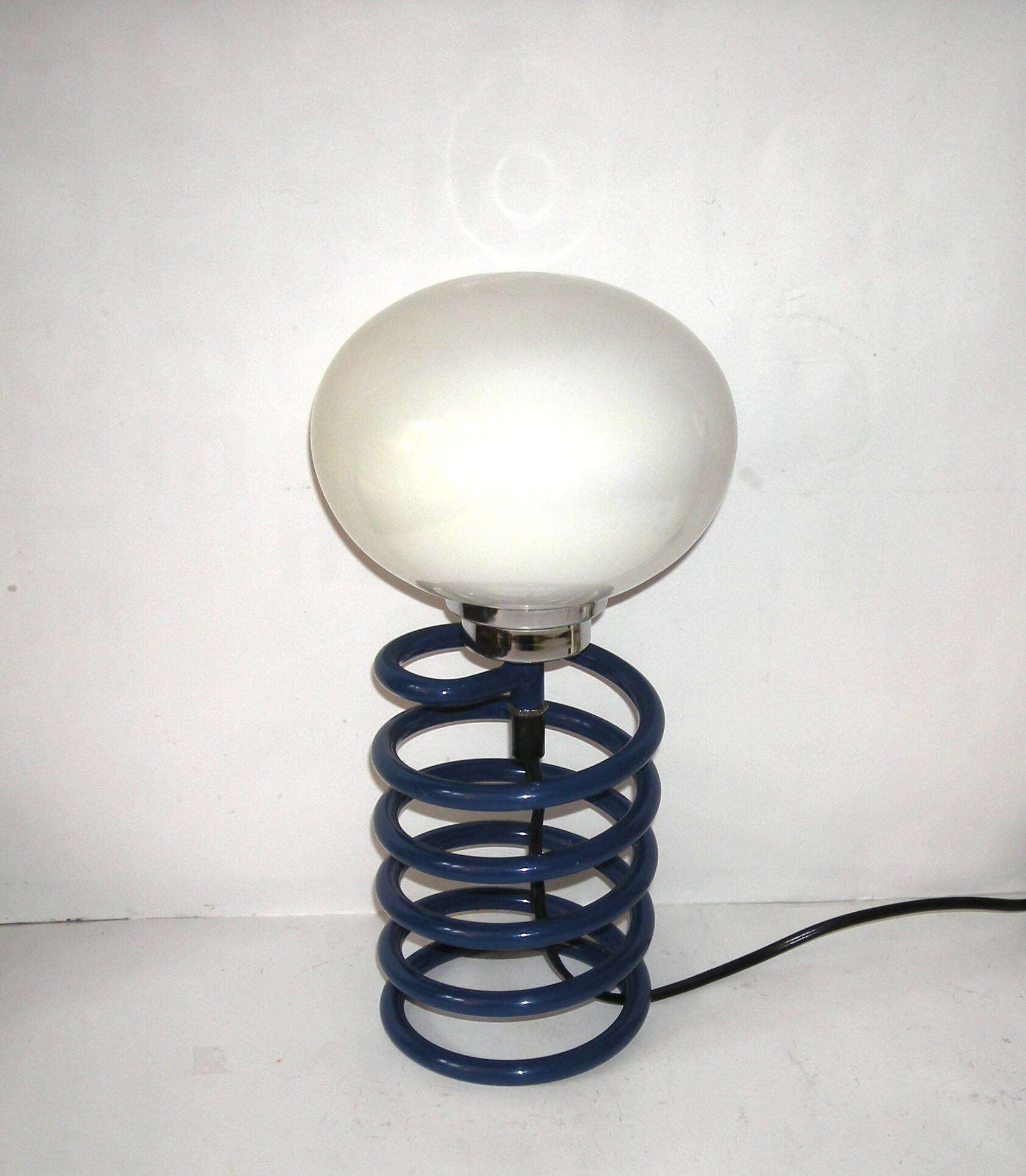70s spring lamp