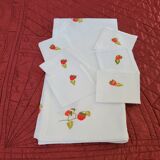 Tablecloth and napkins