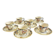 6 old Devres Fourmaintraux Rouen coffee cups Dinan model 19th century