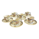 6 old Devres Fourmaintraux Rouen coffee cups Dinan model 19th century