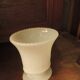 White opaline vase