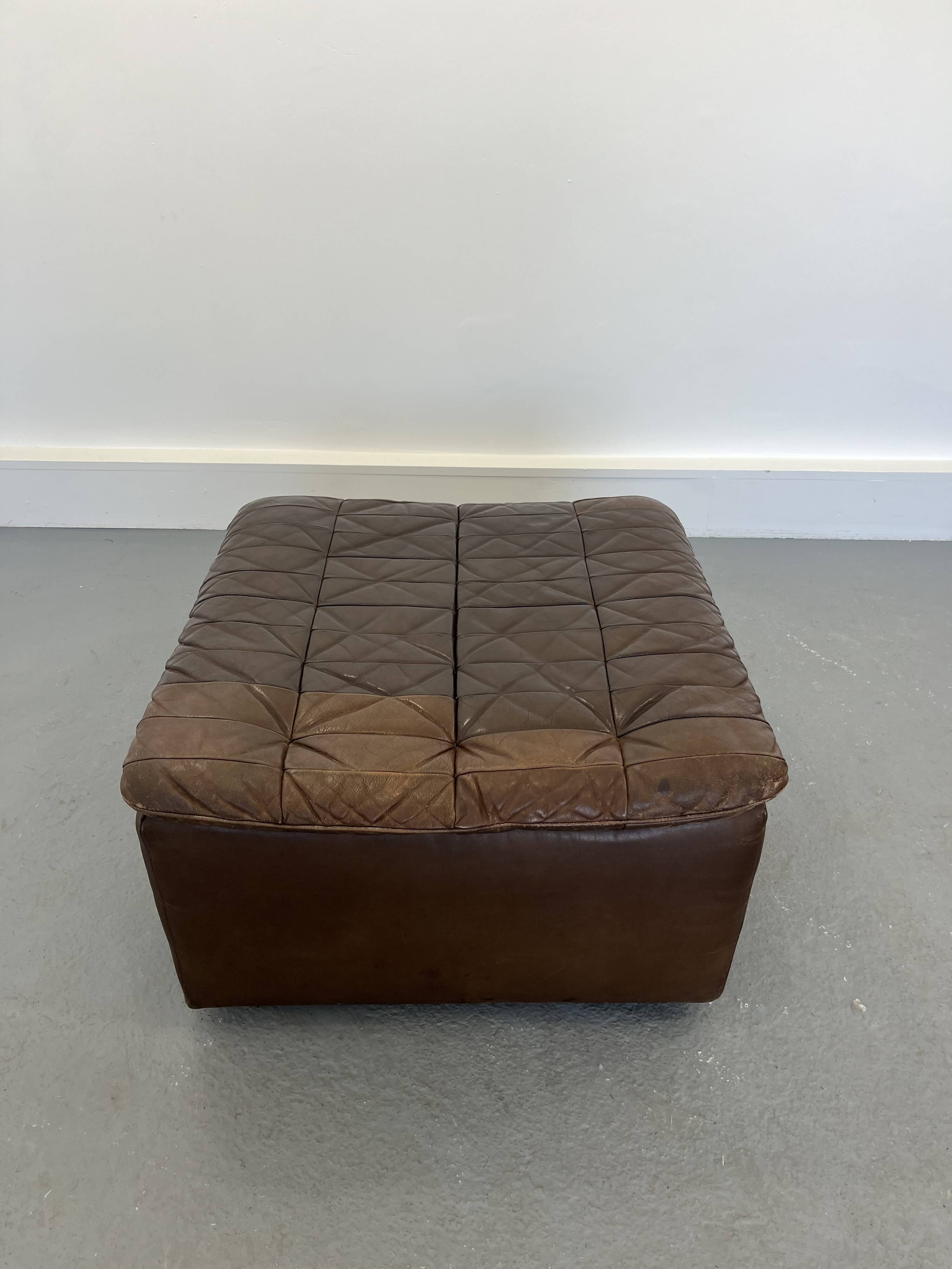Fauteuil et ottoman DS-11 de De Sede, années 1970